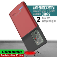 Charger l&#39;image dans la galerie, Galaxy Note 20 Ultra 6000mAH Battery Charger Slim Case [Red] (Color in image: Black)
