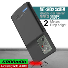 Charger l&#39;image dans la galerie, Galaxy Note 20 Ultra 6000mAH Battery Charger Slim Case [Black] (Color in image: Red)

