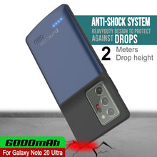 Charger l&#39;image dans la galerie, Galaxy Note 20 Ultra 6000mAH Battery Charger Slim Case [Blue] (Color in image: Black)
