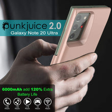 Charger l&#39;image dans la galerie, Galaxy Note 20 Ultra 6000mAH Battery Charger PunkJuice 2.0 Slim Case [Rose-Gold] (Color in image: Gold)
