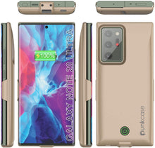 Charger l&#39;image dans la galerie, Galaxy Note 20 Ultra 6000mAH Battery Charger PunkJuice 2.0 Slim Case [Gold] 
