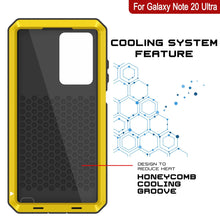 Charger l&#39;image dans la galerie, Galaxy Note 20 Ultra  Case, PUNKcase Metallic Neon Shockproof  Slim Metal Armor Case [Neon] (Color in image: black)
