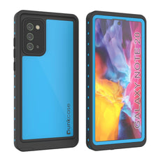 Load image into Gallery viewer, Galaxy Note 20 Waterproof Case, Punkcase Studstar Light Blue Thin Armor Cover (Color in image: light blue)
