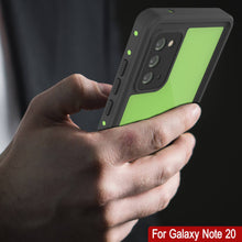 Load image into Gallery viewer, Galaxy Note 20 Waterproof Case, Punkcase Studstar Light Green Thin Armor Cover (Color in image: white)
