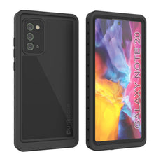 Load image into Gallery viewer, Galaxy Note 20 Waterproof Case, Punkcase Studstar Black Thin Armor Cover (Color in image: black)
