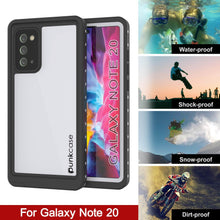 Load image into Gallery viewer, Galaxy Note 20 Waterproof Case, Punkcase Studstar White Thin Armor Cover (Color in image: light green)
