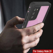 Load image into Gallery viewer, Galaxy Note 20 Waterproof Case, Punkcase Studstar Pink Thin Armor Cover (Color in image: white)
