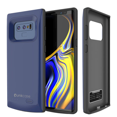Galaxy Note 9 5000mAH Battery Charger W/ USB Port Slim Case [Navy] (Color in image: Navy)