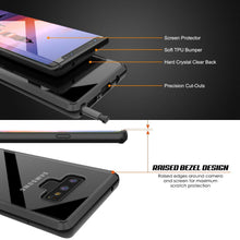 Charger l&#39;image dans la galerie, Galaxy Note 9 Case, PUNKcase [LUCID 2.0 Series] [Slim Fit] Armor Cover W/Integrated Anti-Shock System [Black] (Color in image: Crystal Pink)
