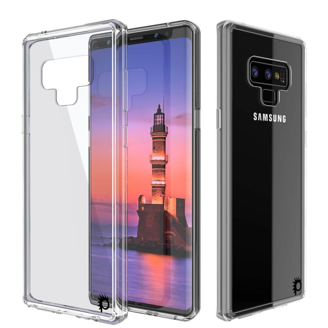 Galaxy Note 9 Case, PUNKcase [LUCID 2.0 Series] [Slim Fit] Armor Cover W/Integrated Anti-Shock System [Clear] (Color in image: Clear)