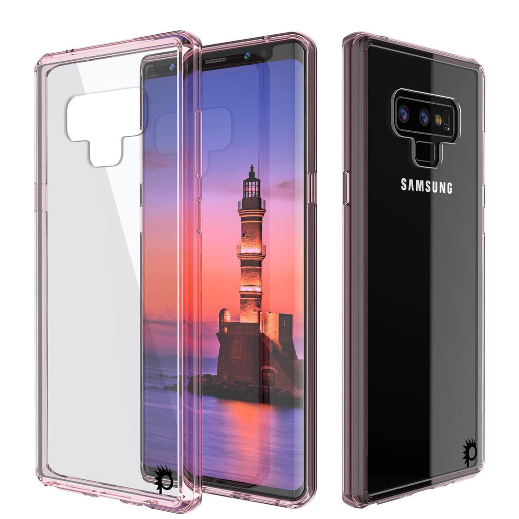 Galaxy Note 9 Case, PUNKcase [LUCID 2.0 Series] [Slim Fit] Armor Cover W/Integrated Anti-Shock System [Crystal Pink] (Color in image: Black)