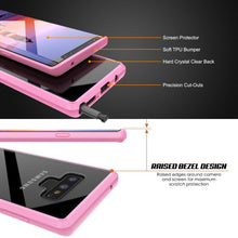 Charger l&#39;image dans la galerie, Galaxy Note 9 Case, PUNKcase [LUCID 2.0 Series] [Slim Fit] Armor Cover W/Integrated Anti-Shock System [Pink] (Color in image: Clear)

