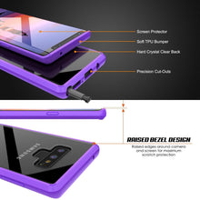 Charger l&#39;image dans la galerie, Galaxy Note 9 Case, PUNKcase [LUCID 2.0 Series] [Slim Fit] Armor Cover W/Integrated Anti-Shock System [Purple] (Color in image: Clear)
