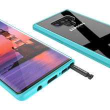 Charger l&#39;image dans la galerie, Galaxy Note 9 Case, PUNKcase [LUCID 2.0 Series] [Slim Fit] Armor Cover W/Integrated Anti-Shock System [Teal] (Color in image: Teal)
