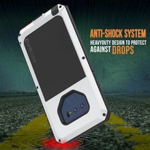 Charger l&#39;image dans la galerie, Galaxy Note 9  Case, PUNKcase Metallic White Shockproof  Slim Metal Armor Case [White] (Color in image: red)
