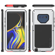 Charger l&#39;image dans la galerie, Galaxy Note 9  Case, PUNKcase Metallic White Shockproof  Slim Metal Armor Case [White] 
