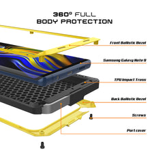 Charger l&#39;image dans la galerie, Galaxy Note 9  Case, PUNKcase Metallic Neon Shockproof  Slim Metal Armor Case [Neon] (Color in image: gold)
