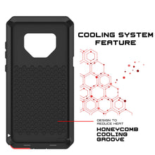 Charger l&#39;image dans la galerie, Galaxy Note 9 Case, PUNKcase Metallic Black Shockproof  Slim Metal Armor Case [Black] (Color in image: neon)

