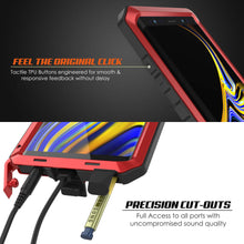 Charger l&#39;image dans la galerie, Galaxy Note 9  Case, PUNKcase Metallic Red Shockproof  Slim Metal Armor Case [Red] (Color in image: black)
