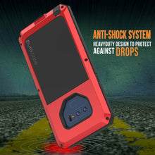 Charger l&#39;image dans la galerie, Galaxy Note 9  Case, PUNKcase Metallic Red Shockproof  Slim Metal Armor Case [Red] (Color in image: neon)
