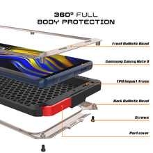 Charger l&#39;image dans la galerie, Galaxy Note 9  Case, PUNKcase Metallic Gold Shockproof  Slim Metal Armor Case [Gold] (Color in image: white)
