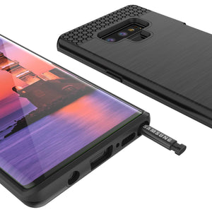 Galaxy Note 9 Case, PUNKcase [SLOT Series] Slim Fit  Samsung Note 9 [Black] (Color in image: White)