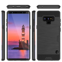 Load image into Gallery viewer, Galaxy Note 9 Case, PUNKcase [SLOT Series] Slim Fit  Samsung Note 9 [Black] (Color in image: Rose Gold)
