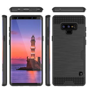Galaxy Note 9 Case, PUNKcase [SLOT Series] Slim Fit  Samsung Note 9 [Black] (Color in image: Rose Gold)
