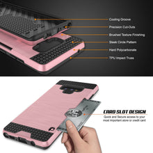 Load image into Gallery viewer, Galaxy Note 9 Case, PUNKcase [SLOT Series] Slim Fit  Samsung Note 9 [Rose Gold] (Color in image: Silver)
