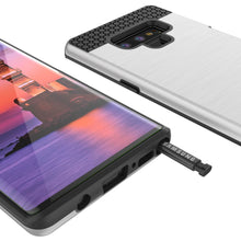 Load image into Gallery viewer, Galaxy Note 9 Case, PUNKcase [SLOT Series] Slim Fit  Samsung Note 9 [Silver] (Color in image: White)
