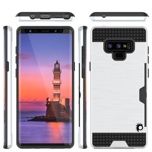 Galaxy Note 9 Case, PUNKcase [SLOT Series] Slim Fit  Samsung Note 9 [White] (Color in image: Rose Gold)