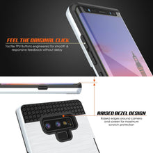 Load image into Gallery viewer, Galaxy Note 9 Case, PUNKcase [SLOT Series] Slim Fit  Samsung Note 9 [White] (Color in image: Silver)
