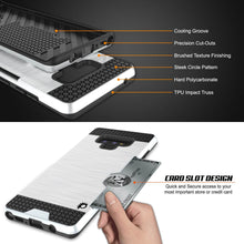 Load image into Gallery viewer, Galaxy Note 9 Case, PUNKcase [SLOT Series] Slim Fit  Samsung Note 9 [White] (Color in image: Dark Grey)
