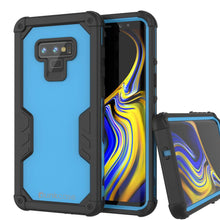 Load image into Gallery viewer, Punkcase Galaxy Note 9 Waterproof Case [Navy Seal Extreme Series] Armor Cover W/ Built In Screen Protector [Light Blue] (Color in image: Light Blue)
