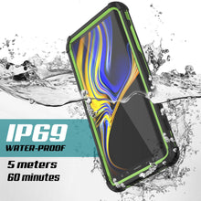 Load image into Gallery viewer, Punkcase Galaxy Note 9 Waterproof Case [Navy Seal Extreme Series] Armor Cover W/ Built In Screen Protector [Light Green] (Color in image: Light Blue)
