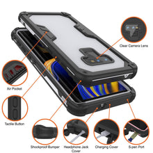 Load image into Gallery viewer, Punkcase Galaxy Note 9 Waterproof Case [Navy Seal Extreme Series] Armor Cover W/ Built In Screen Protector [White] (Color in image: Light Green)
