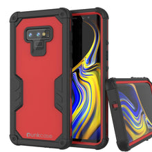 Load image into Gallery viewer, Punkcase Galaxy Note 9 Waterproof Case [Navy Seal Extreme Series] Armor Cover W/ Built In Screen Protector [Red] (Color in image: Red)
