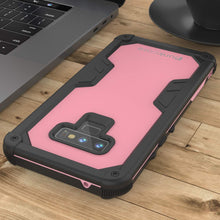 Load image into Gallery viewer, Punkcase Galaxy Note 9 Waterproof Case [Navy Seal Extreme Series] Armor Cover W/ Built In Screen Protector [Pink] (Color in image: Clear)
