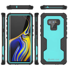 Load image into Gallery viewer, Punkcase Galaxy Note 9 Waterproof Case [Navy Seal Extreme Series] Armor Cover W/ Built In Screen Protector [Teal] (Color in image: Red)
