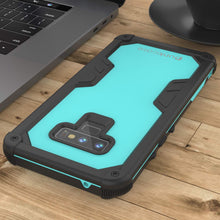 Load image into Gallery viewer, Punkcase Galaxy Note 9 Waterproof Case [Navy Seal Extreme Series] Armor Cover W/ Built In Screen Protector [Teal] (Color in image: Clear)

