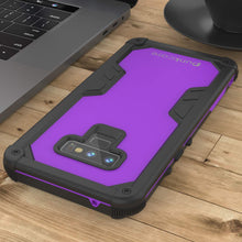 Load image into Gallery viewer, Punkcase Galaxy Note 9 Waterproof Case [Navy Seal Extreme Series] Armor Cover W/ Built In Screen Protector [Purple] (Color in image: Clear)
