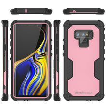 Load image into Gallery viewer, Punkcase Galaxy Note 9 Waterproof Case [Navy Seal Extreme Series] Armor Cover W/ Built In Screen Protector [Pink] (Color in image: Red)
