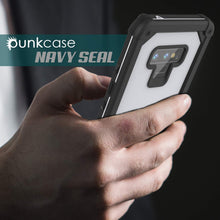 Load image into Gallery viewer, Punkcase Galaxy Note 9 Waterproof Case [Navy Seal Extreme Series] Armor Cover W/ Built In Screen Protector [White] (Color in image: Light Blue)
