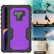 Load image into Gallery viewer, Punkcase Galaxy Note 9 Waterproof Case [Navy Seal Extreme Series] Armor Cover W/ Built In Screen Protector [Purple] (Color in image: Light Green)
