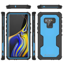 Load image into Gallery viewer, Punkcase Galaxy Note 9 Waterproof Case [Navy Seal Extreme Series] Armor Cover W/ Built In Screen Protector [Light Blue] (Color in image: Red)
