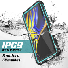 Load image into Gallery viewer, Punkcase Galaxy Note 9 Waterproof Case [Navy Seal Extreme Series] Armor Cover W/ Built In Screen Protector [Teal] (Color in image: Light Green)
