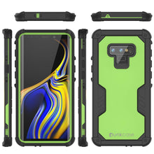 Load image into Gallery viewer, Punkcase Galaxy Note 9 Waterproof Case [Navy Seal Extreme Series] Armor Cover W/ Built In Screen Protector [Light Green] (Color in image: Red)
