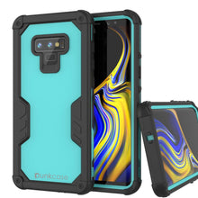 Load image into Gallery viewer, Punkcase Galaxy Note 9 Waterproof Case [Navy Seal Extreme Series] Armor Cover W/ Built In Screen Protector [Teal] (Color in image: Teal)
