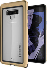 Load image into Gallery viewer, Galaxy Note 9, Ghostek Atomic Slim Case Full Body TPU [Shockproof] | Gold (Color in image: Gold)
