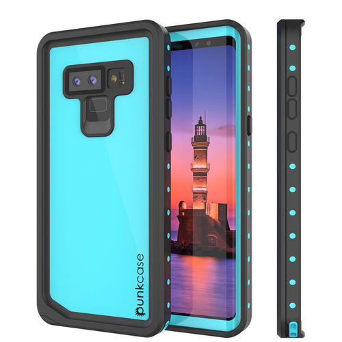 Galaxy Note 9 Waterproof Case PunkCase StudStar Teal Thin 6.6ft Underwater Shock/Snow Proof (Color in image: teal)